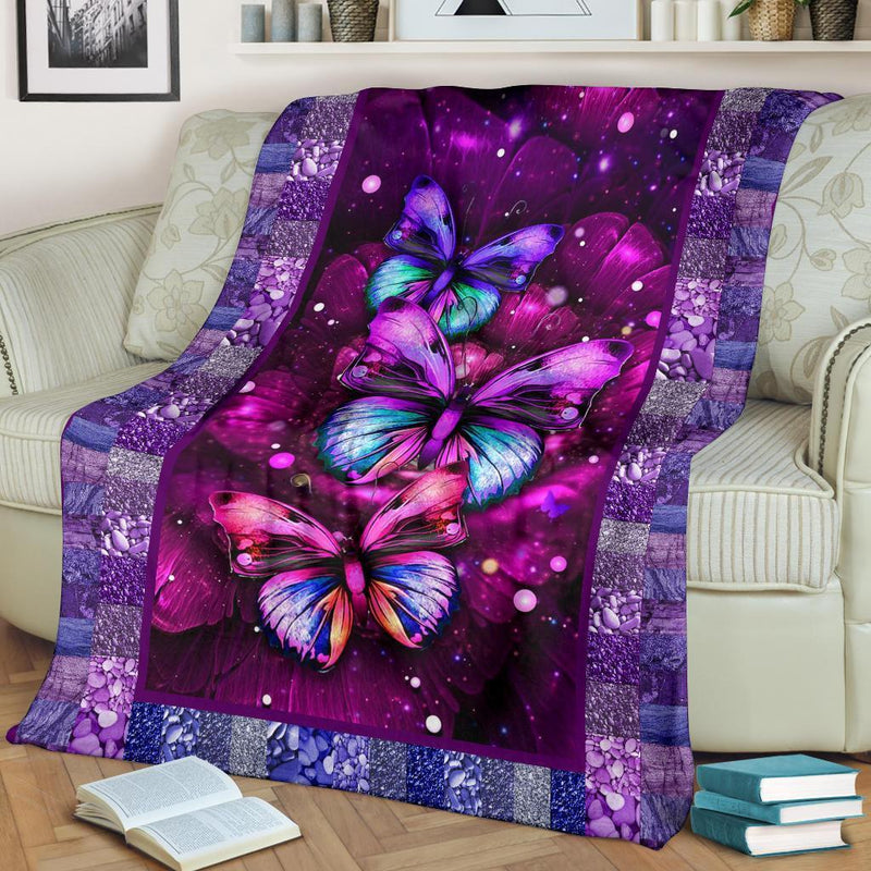 Beautiful Butterflies Fleece Blanket interestprint