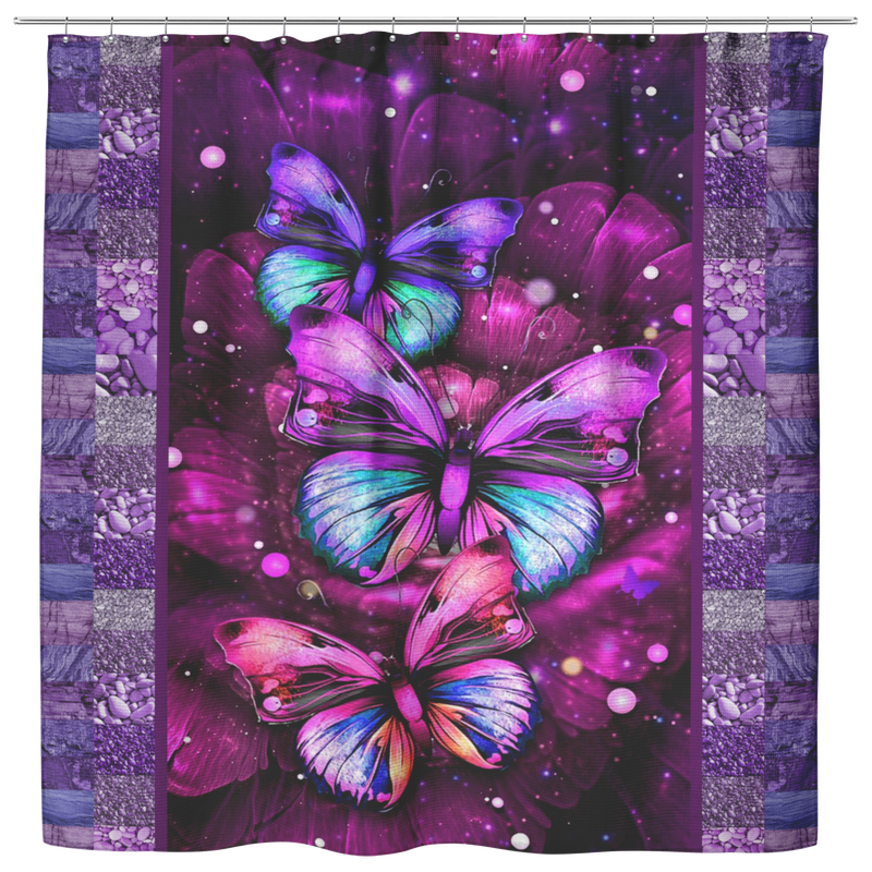 Beautiful Butterfly Shower Curtains For Bathroom Decor