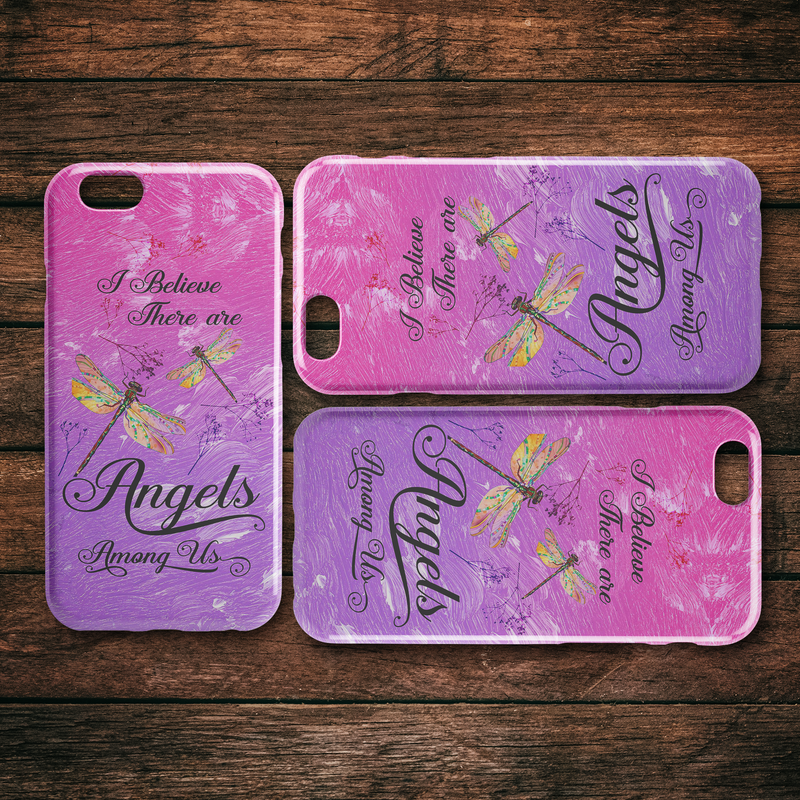 Beautiful Dragonfly Angel Among Us iPhone Case teelaunch