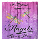 Beautiful Dragonfly Shower Curtains I Believe There Are Angels Among Us Bathroom Decor
