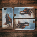 Beautiful Painting Of Horse Riding iPhone Case