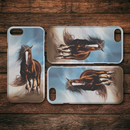 Beautiful Painting Of Horse Riding iPhone Case