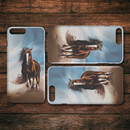 Beautiful Painting Of Horse Riding iPhone Case