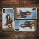 Beautiful Painting Of Horse Riding iPhone Case