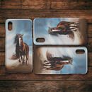 Beautiful Painting Of Horse Riding iPhone Case