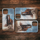 Beautiful Painting Of Horse Riding iPhone Case