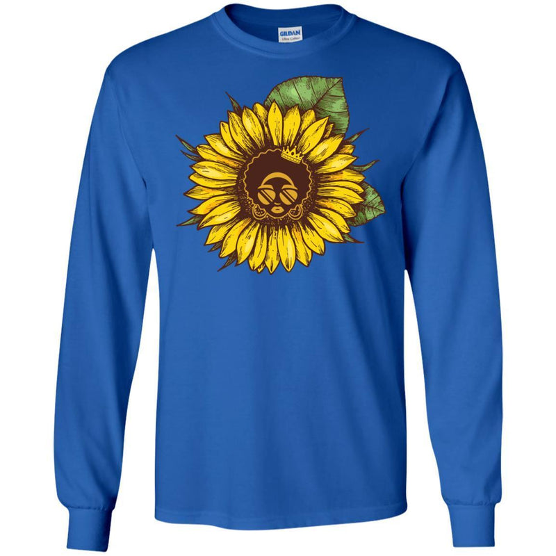 Beautiful Sun Flower T-shirt for Black Queens CustomCat