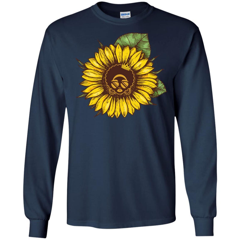 Beautiful Sun Flower T-shirt for Black Queens CustomCat