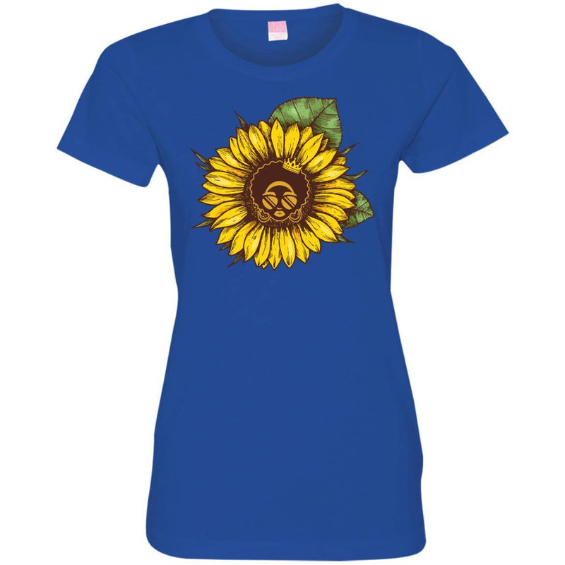 Beautiful Sun Flower T-shirt for Black Queens CustomCat