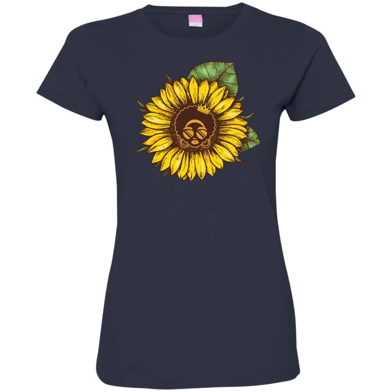 Beautiful Sun Flower T-shirt for Black Queens CustomCat