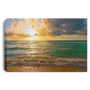 Beautiful Sunrise Over The Sea - Canvas Wall Art Decor Mermaid - CANLA75 - CustomCat