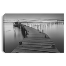 Beautiful Sunset On Old Wood Pier Canvas For Living Room Family - CANLA75 - CustomCat