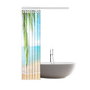 Beautiful View of The Beach - Waterproof Shower Curtain