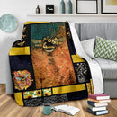 Bee Let It Be Sunflowers Fleece Blanket interestprint