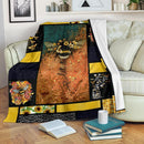 Bee Let It Be Sunflowers Fleece Blanket interestprint