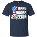 BEER BOOBS and FREEDOM Funny T-shirts CustomCat