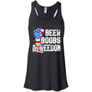 BEER BOOBS and FREEDOM Funny T-shirts CustomCat