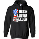BEER BOOBS and FREEDOM Funny T-shirts CustomCat