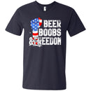 BEER BOOBS and FREEDOM Funny T-shirts CustomCat