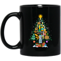 Beer Coffee Mug Beer Christmas Tree 11oz - 15oz Black Mug CustomCat