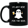 Beer Coffee Mug Beer I'm Just Here For The Boos Drinking Lovers 11oz - 15oz Black Mug CustomCat