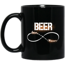 Beer Coffee Mug Beer Love Forever 11oz - 15oz Black Mug CustomCat