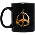 Beer Coffee Mug Beer Peace Lovers 11oz - 15oz Black Mug CustomCat