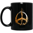 Beer Coffee Mug Beer Peace Lovers 11oz - 15oz Black Mug CustomCat
