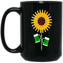 Beer Coffee Mug Beer Sunflower Lovers 11oz - 15oz Black Mug CustomCat