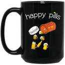 Beer Coffee Mug Happy Pill Beer 11oz - 15oz Black Mug CustomCat