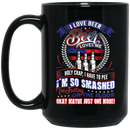 Beer Coffee Mug I Love Beer Beer Loves Me I'm Falling On The Floor Okay Maybe Just One More 11oz - 15oz Black Mug CustomCat