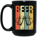 Beer Coffee Mug Vintage Beer Lovers 11oz - 15oz Black Mug CustomCat