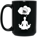 Beer Coffee Mug Yoga Thinking Beer 11oz - 15oz Black Mug CustomCat