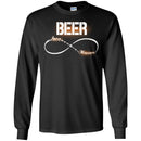 Beer T-Shirt Beer Love Forever Infinity Funny Drinking Lovers Interesting Gift Tee Shirt CustomCat