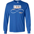 Beer T-Shirt Beer Love Forever Infinity Funny Drinking Lovers Interesting Gift Tee Shirt CustomCat
