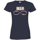 Beer T-Shirt Beer Love Forever Infinity Funny Drinking Lovers Interesting Gift Tee Shirt CustomCat