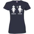 Beer T-Shirt Before Beer After Beer Funny Product Steering Campaign Angel and Demon Tees Gift Shirts CustomCat