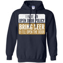 Beer T-Shirt I Have An Open Door Policy Bring Beer And I'll Open The Door Shirts CustomCat
