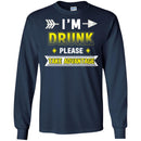 Beer T-Shirt I'm Drunk Please Take Advantage Funny Drinking Lovers Interesting Gift Tee Shirt CustomCat