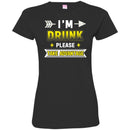 Beer T-Shirt I'm Drunk Please Take Advantage Funny Drinking Lovers Interesting Gift Tee Shirt CustomCat