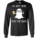 Beer T-Shirt I'm Just Here For The Boos Halloween Funny Drinking Lovers Shirt CustomCat