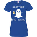 Beer T-Shirt I'm Just Here For The Boos Halloween Funny Drinking Lovers Shirt CustomCat