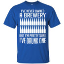 Beer T-Shirt I've Never Owned A Brewery But I'm Pretty Sure I've Drunk One Shirts CustomCat