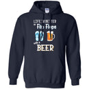 Beer T-Shirt Life Is Better Flip Flops With A Beer Funny Drinking Lovers Interesting Gift Tee Shirt CustomCat