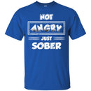 Beer T-Shirt Not Angry Just Sober Funny Drinking Lovers Interesting Gift Tee Shirt CustomCat