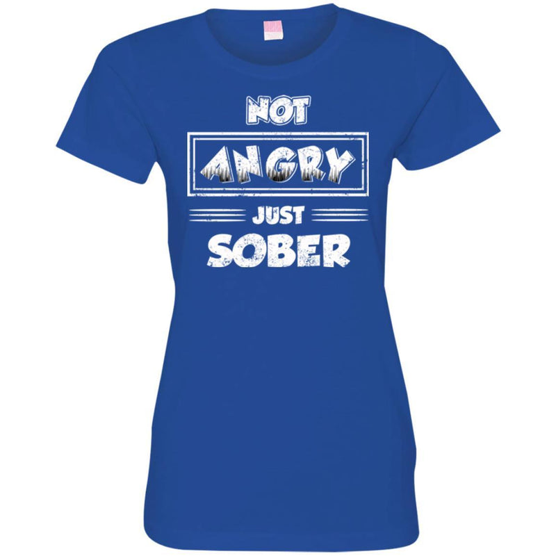Beer T-Shirt Not Angry Just Sober Funny Drinking Lovers Interesting Gift Tee Shirt CustomCat