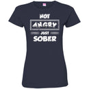 Beer T-Shirt Not Angry Just Sober Funny Drinking Lovers Interesting Gift Tee Shirt CustomCat