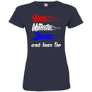 Beer T-Shirt Red White Blue And Beer Too Funny Drinking Lovers Interesting Gift Tee Shirts CustomCat