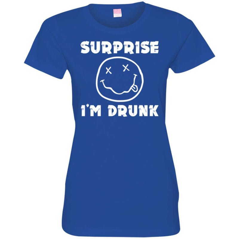 Beer T-Shirt Supprise I'm Drunk Funny Drinking Lovers Interesting Gift Tee Shirt CustomCat