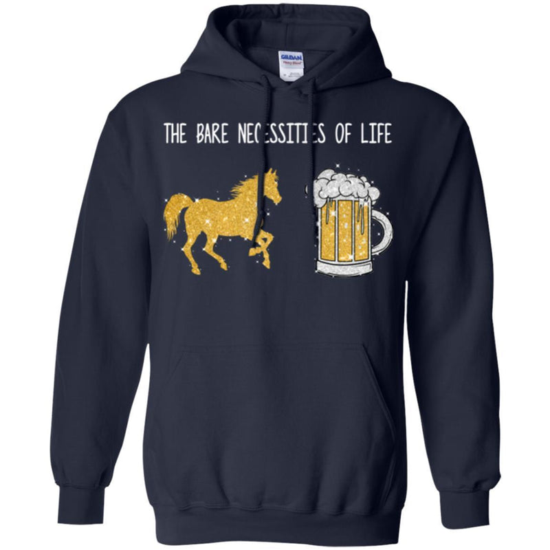 Beer T-Shirt The Bare Necessities Of Life Will Come To You For Horse Beer Gold Lovers Tee Shirt CustomCat